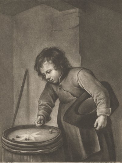 Garçon jouant aux billes - Jacob Gole
