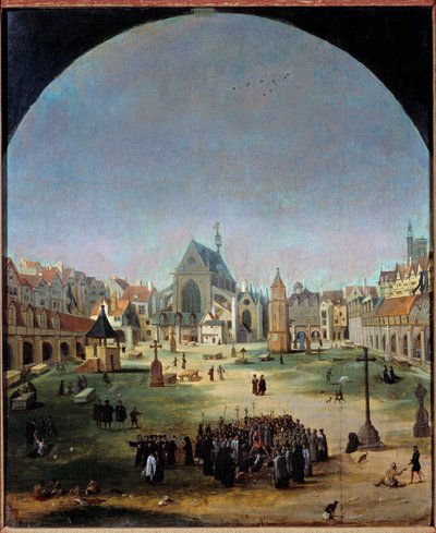 Le cimetière des Innocents et son ossuaire sous le règne de François Ier - Jacob Grimmer