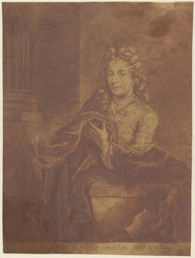 Portrait de Godfried Schalcken - Jacob Houbraken