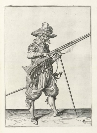 Mousquetaire en garde, c.1600 - Jacob II de Gheyn