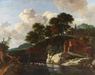 Paysage vallonné avec un moulin à eau, vers 1670 - Jacob van Ruisdael