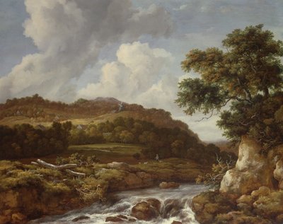 Paysage montagneux avec un torrent - Jacob van Ruisdael