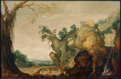 Paysage avec temple de Tivoli - Jacob Jacobsz. van Geel