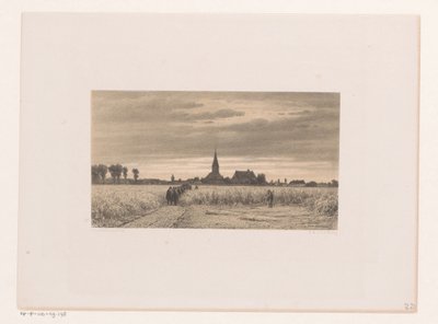 Cortège funèbre dans un champ de blé - Jacob Jan van der Maaten