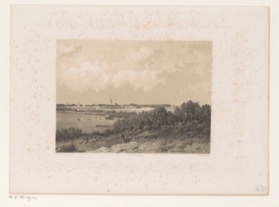 Paysage avec village à l