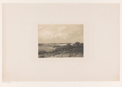 Paysage avec village à l