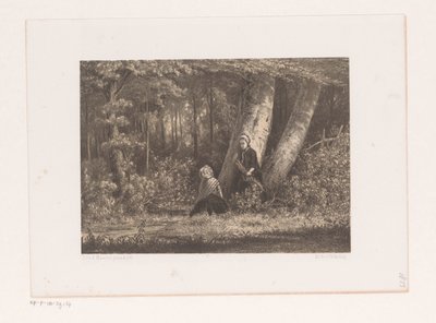 Deux filles dans la forêt - Jacob Jan van der Maaten