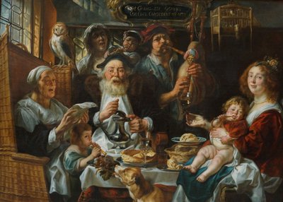 Comme chantent les vieux, ainsi sifflent les jeunes - Jacob Jordaens
