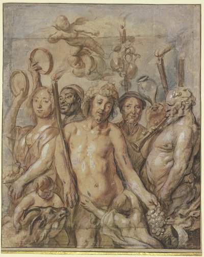 Le cortège des Bacchantes (Le triomphe de Bacchus) - Jacob Jordaens
