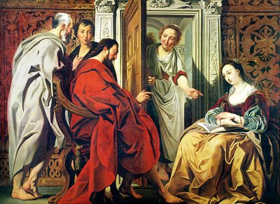 Le Christ chez Marthe et Marie de Béthanie - Jacob Jordaens