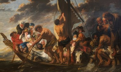 Le Denier du tribut. La pêche miraculeuse de Pierre. (aussi : Traversée vers Anvers). Vers 1623 - Jacob Jordaens
