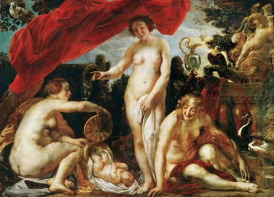 Les filles de Cécrops trouvent le petit Érichthonios - Jacob Jordaens