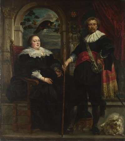 Portrait de Govaert van Surpele et sa femme, 1636-1637 - Jacob Jordaens