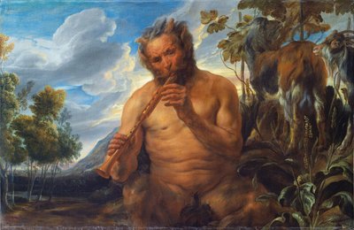Satyre jouant de la flûte (l