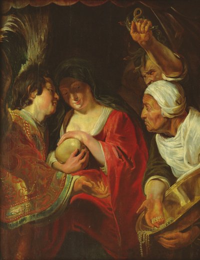 Tentation de sainte Marie-Madeleine (huile sur panneau) - Jacob Jordaens