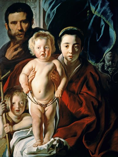La Sainte Famille avec Saint Jean-Baptiste, vers 1620-25 - Jacob Jordaens