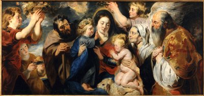 La Sainte Famille avec le jeune Jean-Baptiste et des anges, vers 1616-1617 - Jacob Jordaens