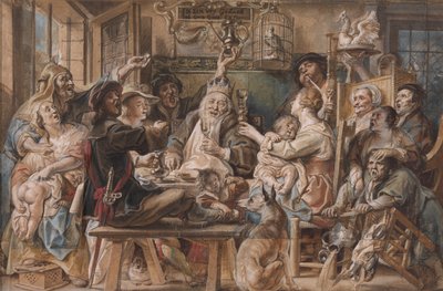 Le roi boit - Jacob Jordaens