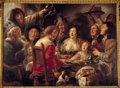 Le roi boit ou le tirage de la fève de l