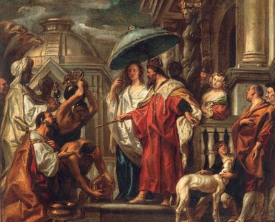 Le tribut du calife Harun al-Rashid à Charlemagne, vers 1663 - Jacob Jordaens