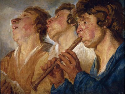 Trois musiciens de rue - Jacob Jordaens