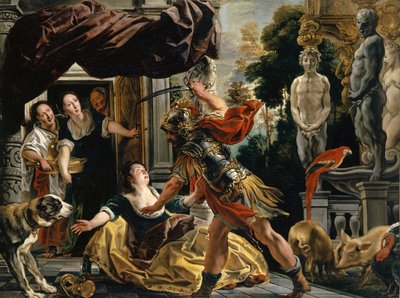 Ulysse menaçant Circé - Jacob Jordaens