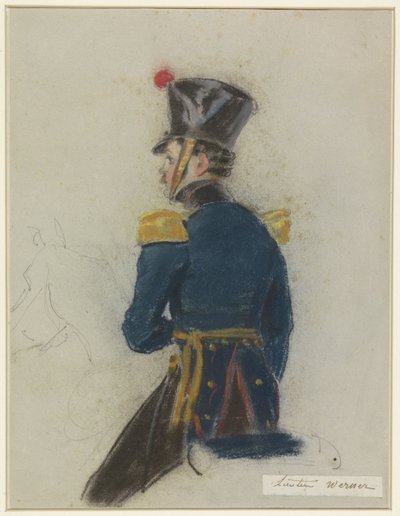 Portrait du lieutenant Werner à cheval - Jacob Joseph Eeckhout
