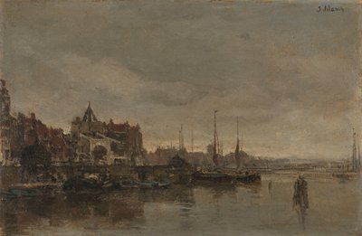 La tour Schreierstoren avec le pont sur le Gelderse Kade à Amsterdam - Jacob Maris