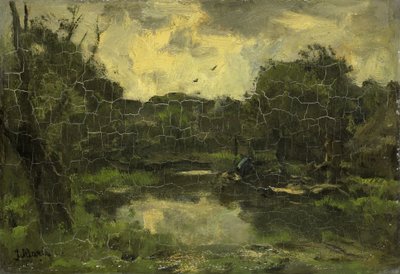 Paysage avec bateau - Jacob Maris