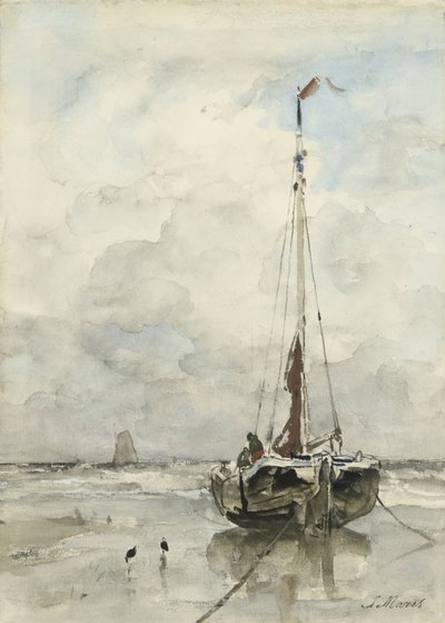 Visserspink sur la plage - Jacob Maris
