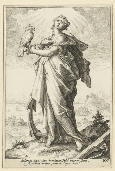 Espoir (Spes) - Jacob Matham (attributed to)