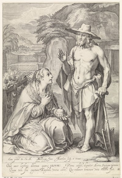 Le Christ apparaît à Marie Madeleine (Noli me tangere) - Jacob Matham