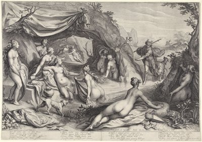 Diane et Actéon - Jacob Matham