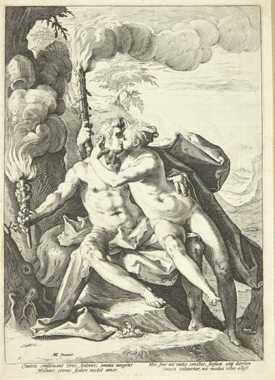 Éros et Antéros - Jacob Matham