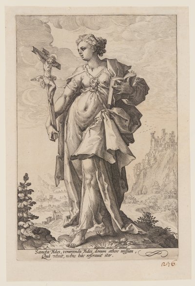 La foi, dans Les vertus - Jacob Matham