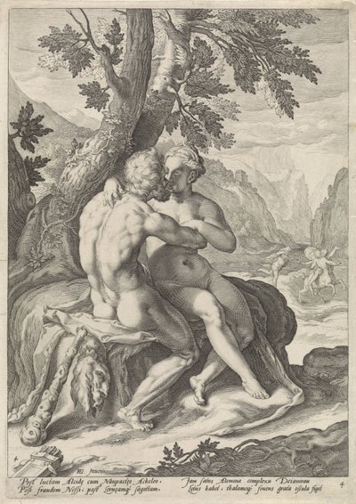 Hercule et Déjanire - Jacob Matham