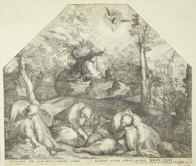 Jésus au jardin de Gethsémani - Jacob Matham