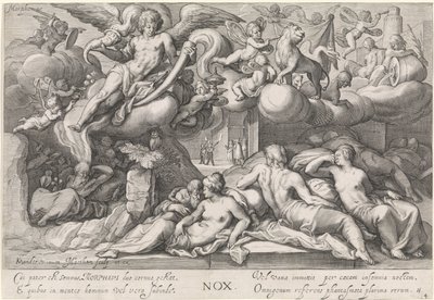 Nuit (Nox) (série: Les quatre moments de la journée) - Jacob Matham