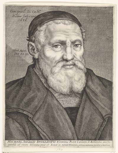Portrait de Michel-Ange - Jacob Matham