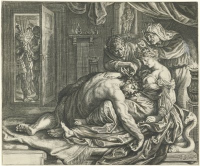 Samson et Dalila - Jacob Matham