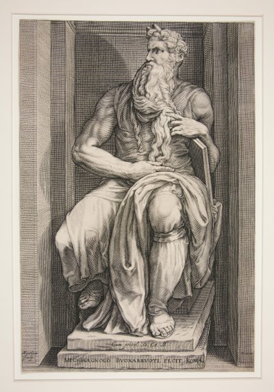 Statue de Moïse du tombeau de Jules II - Jacob Matham