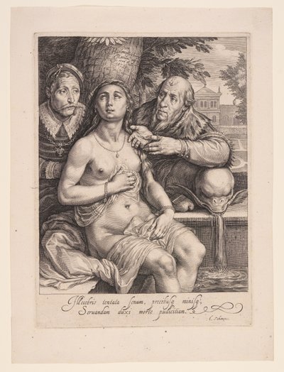 Susanna et les anciens - Jacob Matham