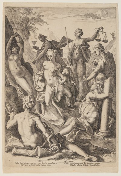 Les sept vertus - Jacob Matham