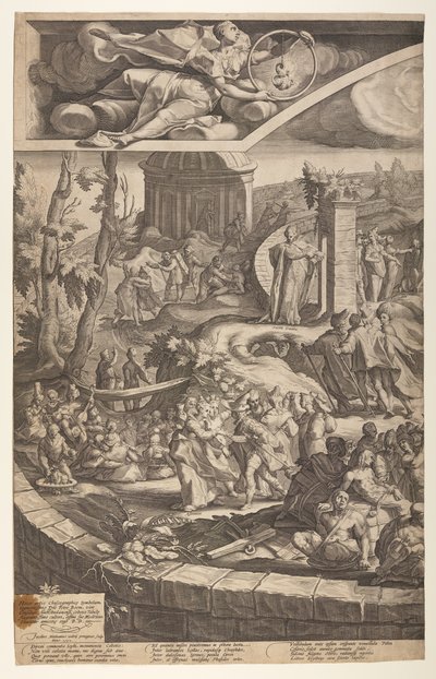 La table de Cébès (planche 1) - Jacob Matham