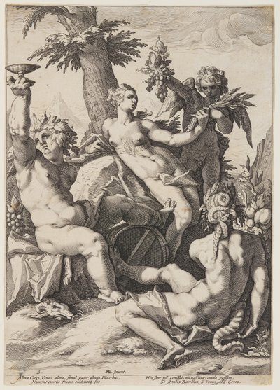 Vénus, Bacchus et Cérès - Jacob Matham