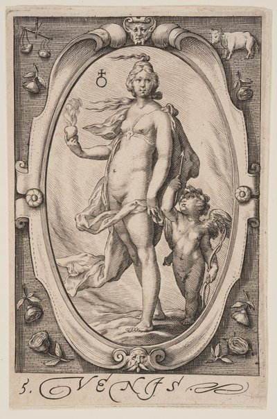 Vénus, tirée des Sept Planètes - Jacob Matham