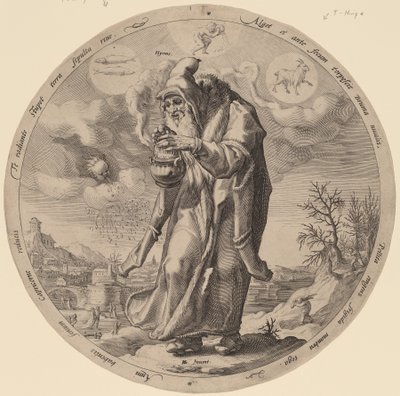 Hiver - Jacob Matham after Hendrik Goltzius
