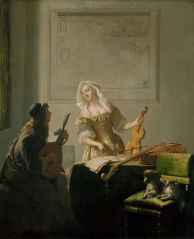 La leçon de musique - Jacob Lucasz Ochtervelt