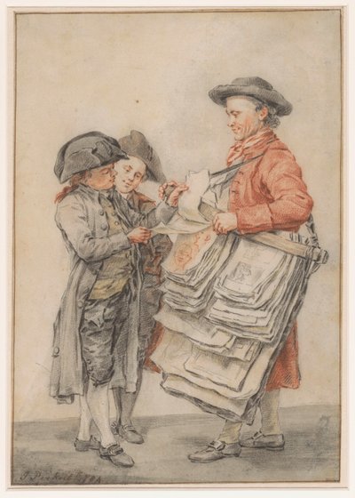 Le vendeur de gravures - Jacob Perkois (signed by artist)