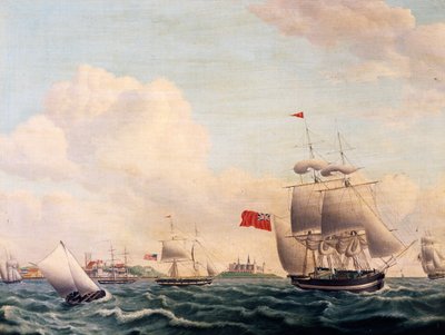 Navires naviguant dans le détroit d